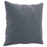 Set di Divani 4 pz con Cuscini Grigio Scuro in Velluto
