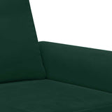 Set di Divani 2 pz con Cuscini Verde scuro in Velluto