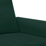Set di Divani 3 pz con Cuscini Verde scuro in Velluto