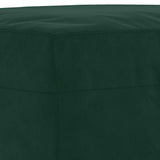 Set di Divani 3 pz con Cuscini Verde scuro in Velluto