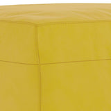 Set di Divani 3 pz con Cuscini Giallo in Velluto