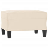 Set Divani 4 pz con Cuscini Beige in Tessuto Microfibra
