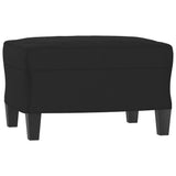 Set Divani 4 pz con Cuscini Nero in Tessuto Microfibra