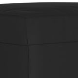 Set Divani 4 pz con Cuscini Nero in Tessuto Microfibra