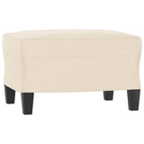 Set Divani 3 pz con Cuscini Beige in Tessuto Microfibra