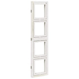 Divisorio Ambienti 3Pannelli Bianco Legno Massello di Paulownia