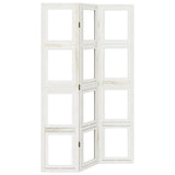 Divisorio Ambienti 3Pannelli Bianco Legno Massello di Paulownia