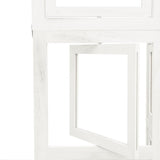 Divisorio Ambienti 6Pannelli Bianco Legno Massello di Paulownia
