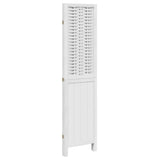 Divisorio Ambienti 3Pannelli Bianco Legno Massello di Paulownia