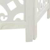 Divisorio Ambienti 3Pannelli Bianco Legno Massello di Paulownia