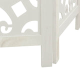 Divisorio Ambienti 5Pannelli Bianco Legno Massello di Paulownia
