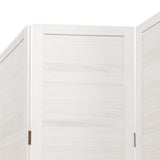 Divisorio Ambienti 5Pannelli Bianco Legno Massello di Paulownia