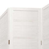Divisorio Ambienti 6Pannelli Bianco Legno Massello di Paulownia