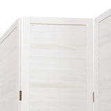 Divisorio Ambienti 6Pannelli Bianco Legno Massello di Paulownia