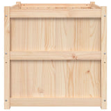 Fioriera da Giardino 70x70x70 cm in Legno Massello di Pino