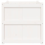 Fioriera da Giardino Bianca 70x70x70 cm Legno Massello di Pino