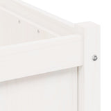 Fioriera da Giardino Bianca 70x70x70 cm Legno Massello di Pino