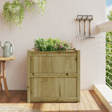 Fioriera da Giardino 70x70x70 cm in Legno di Pino Impregnato