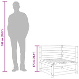 Divano Angolare da Giardino 70x70x67 cm Legno Massello Douglas