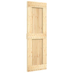 Porta Scorrevole con Set Hardware 70x210 cm Legno Massello Pino