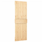 Porta Scorrevole con Set Hardware 70x210 cm Legno Massello Pino