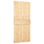 Porta Scorrevole con Set Hardware 95x210 cm Legno Massello Pino