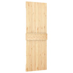 Porta Scorrevole con Set Hardware 70x210 cm Legno Massello Pino