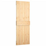 Porta Scorrevole con Set Hardware 70x210 cm Legno Massello Pino