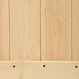 Porta Scorrevole con Set Hardware 90x210 cm Legno Massello Pino
