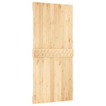 Porta Scorrevole con Set Hardware 95x210 cm Legno Massello Pino