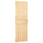 Porta Scorrevole con Set Hardware 70x210 cm Legno Massello Pino