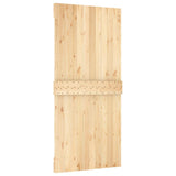 Porta Scorrevole con Set Hardware 95x210 cm Legno Massello Pino