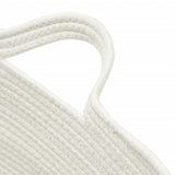 Cesto per Biancheria Marrone e Bianco 60x36 cm in Cotone