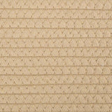 Cestino Portaoggetti Beige e Bianco 43x38 cm in Cotone