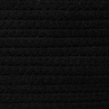 Cestino Portaoggetti Nero e Bianco 49x65 cm in Cotone