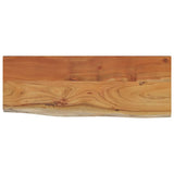 Mensola a Muro 50x20x2,5 Rettangolare Legno Acacia Bordi Vivi