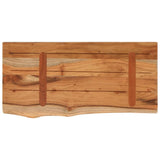 Mensola a Muro 60x30x2,5cm Rettangolare Legno Acacia Bordi Vivi