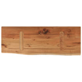 Mensola a Muro 80x30x2,5cm Rettangolare Legno Acacia Bordi Vivi