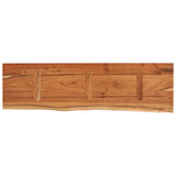 Mensola Muro 100x30x2,5cm Rettangolare Legno Acacia Bordi Vivi