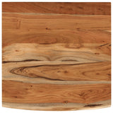 Mensola a Muro 40x40x2,5cm Quadrata Massello Acacia Bordi Vivi