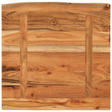 Mensola a Muro 40x40x2,5cm Quadrata Massello Acacia Bordi Vivi