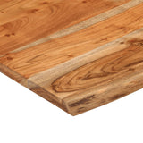 Mensola a Muro 40x40x2,5cm Quadrata Massello Acacia Bordi Vivi