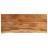 Piano Tavolo 90x40x2,5 cm Rettangolare Legno Acacia Bordi Vivi