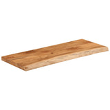 Piano Tavolo 90x40x2,5 cm Rettangolare Legno Acacia Bordi Vivi