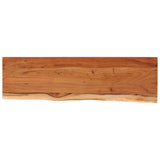 Piano Tavolo 120x40x2,5 cm Rettangolare Legno Acacia Bordi Vivi
