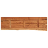 Piano Tavolo 120x40x2,5 cm Rettangolare Legno Acacia Bordi Vivi