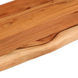 Piano Tavolo 120x40x2,5 cm Rettangolare Legno Acacia Bordi Vivi