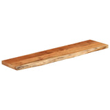 Piano Tavolo 160x40x2,5 cm Rettangolare Legno Acacia Bordi Vivi