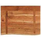 Piano Bagno 80x60x2,5 cm Rettangolare Legno Massello di Acacia