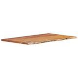 Piano Bagno 90x60x2,5 cm Rettangolare Legno Massello di Acacia